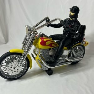 Vintage Dickie Toys American Rider Chopper Motorcycle Bike Battery Operated